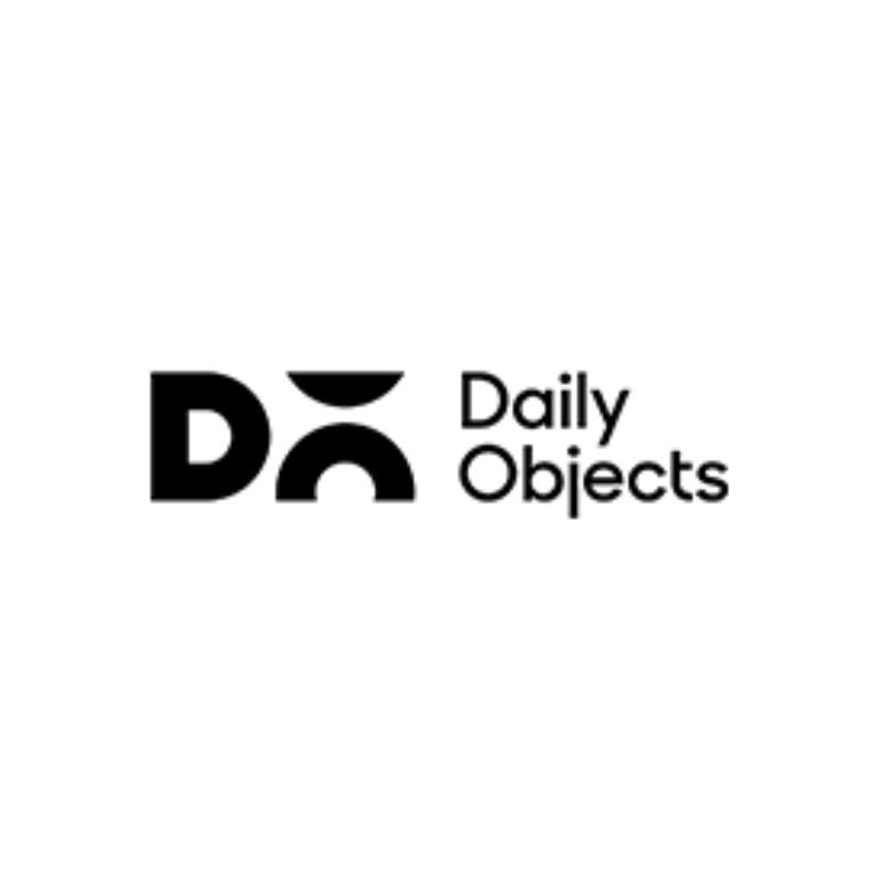 Black 'Daily Objects' logo on a white background