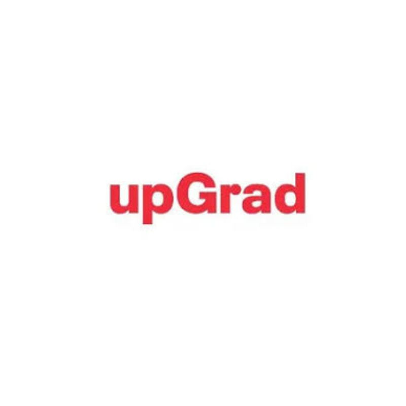 upGrad logo in red on a white background