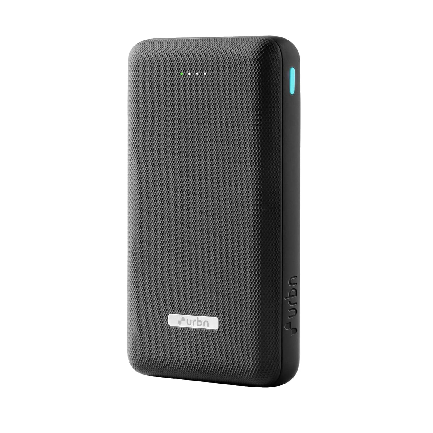 Black power bank with 'Turbo' branding on a white background