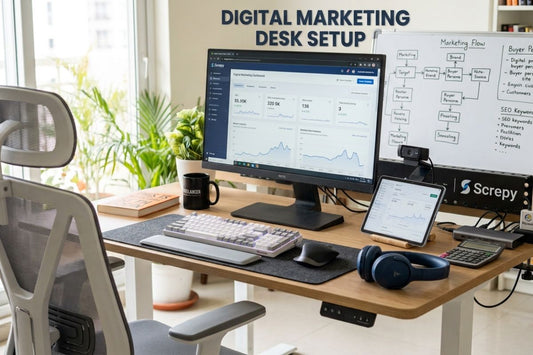 Digital Marketing Desk Setup