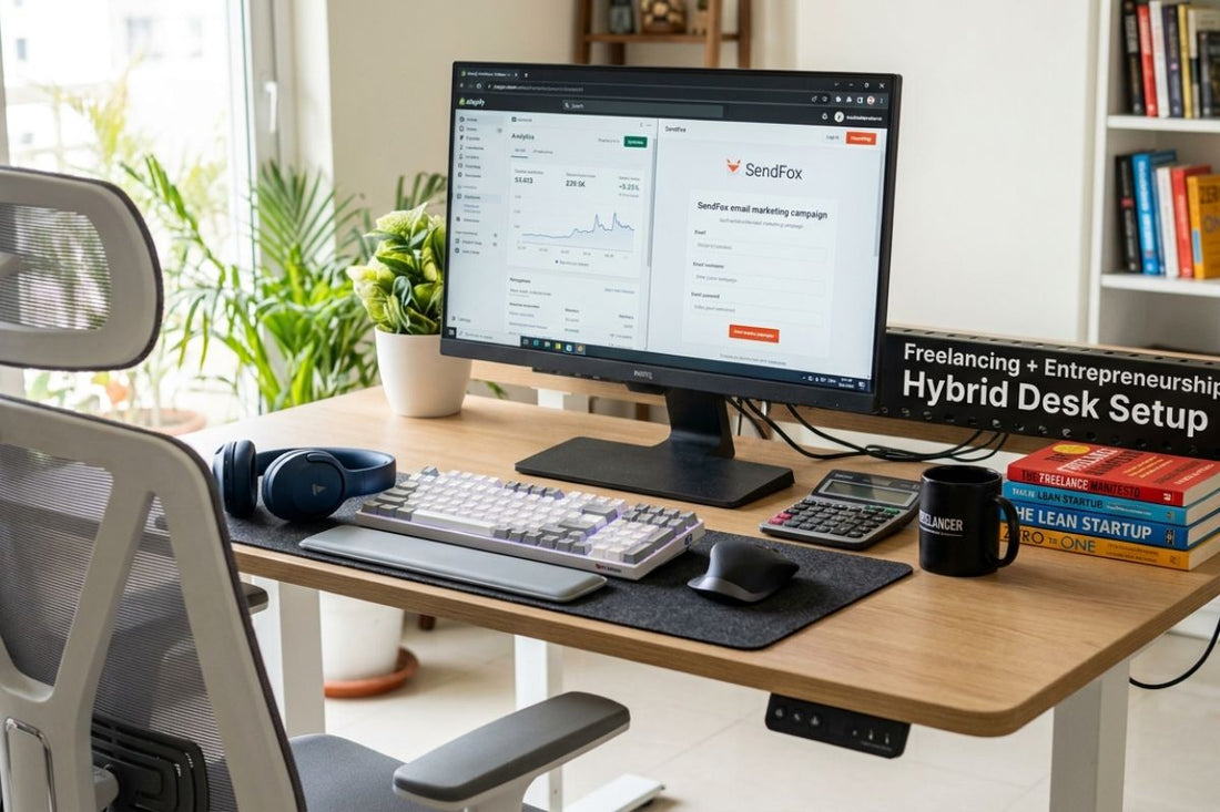 Freelancing & Entrepreneurship  Desk Setup
