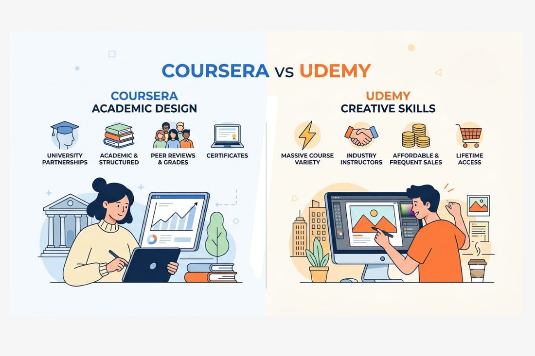Best Graphic Design: Coursera vs Udemy