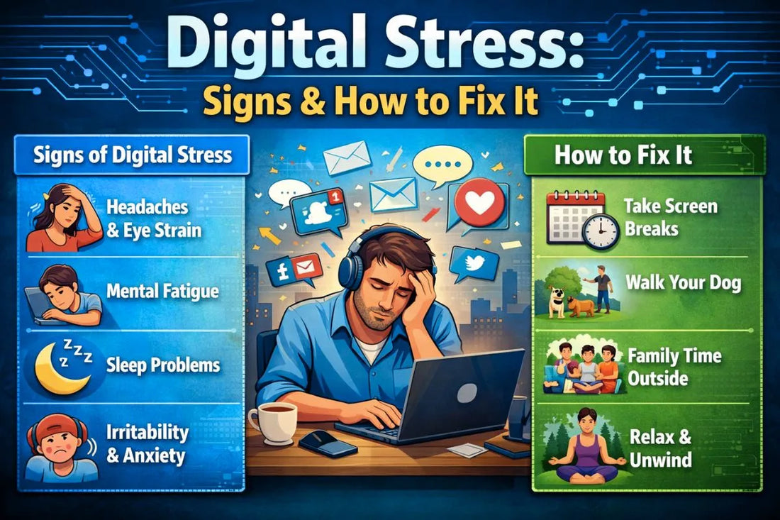 Digital Stress: Signs & How to Fix It