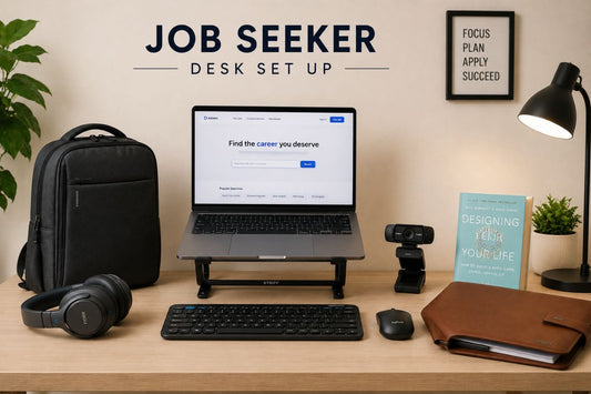 Job Seeker Desk Setup