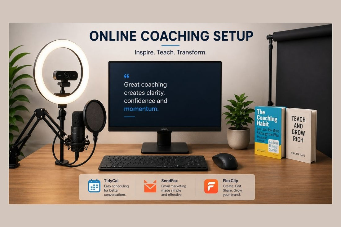 Online Coaching Desk Setup