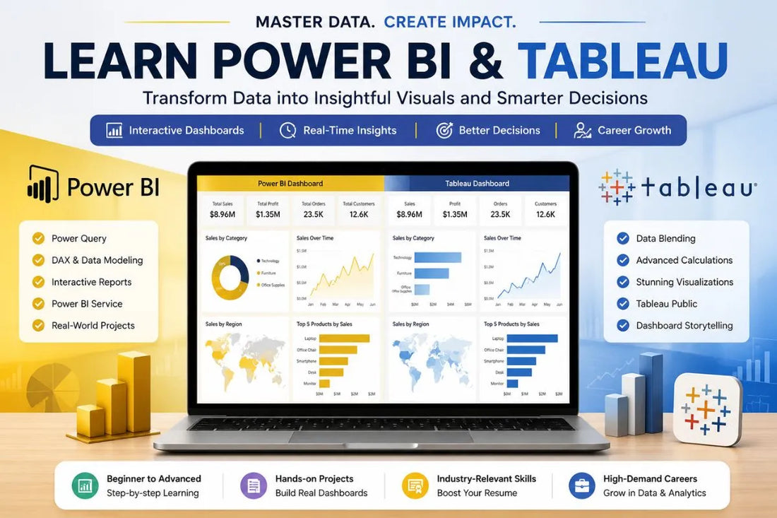 Best Power BI & Tableau Courses Online