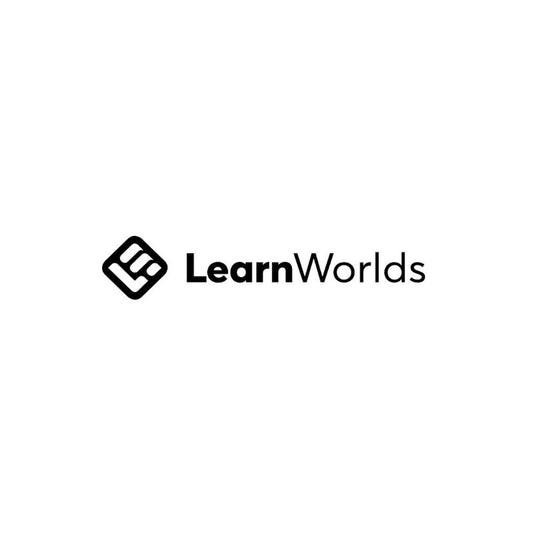 LearnWorlds logo on a white background