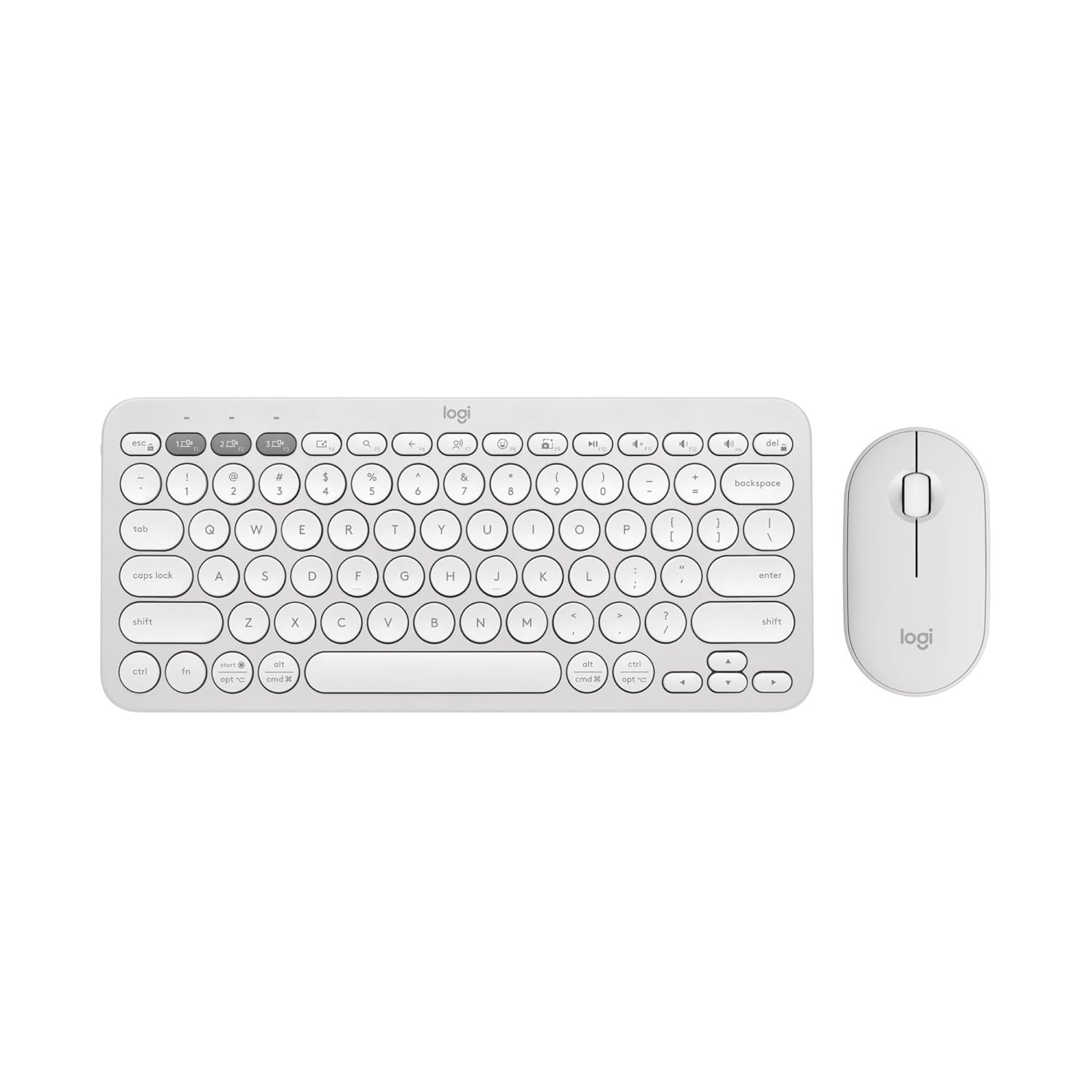 Logitech MK345 wireless keyboard and mouse set on a white background