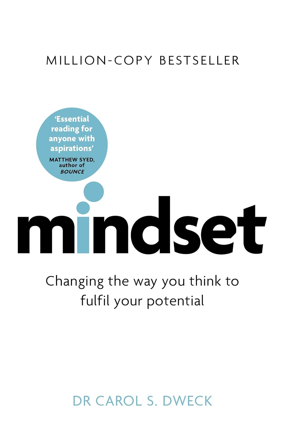 Book cover of 'Mindset' by Carol S. Dweck with a white background