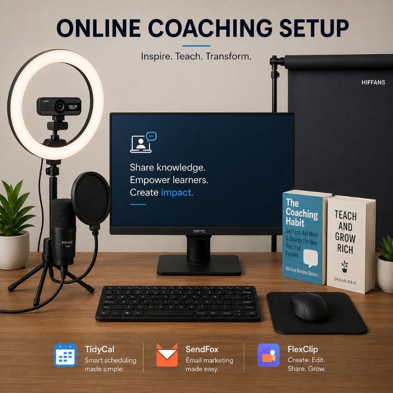 Online coach desk set up
