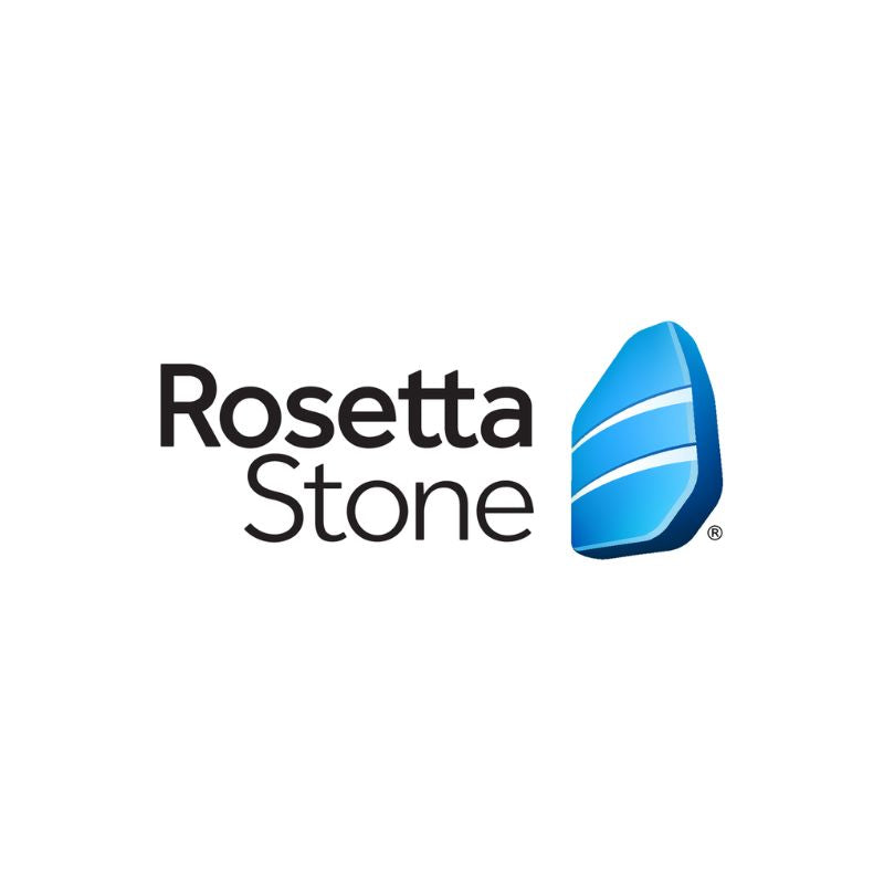 Rosetta Stone logo on a white background