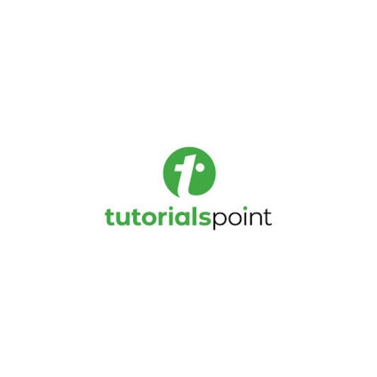 tutorialspoint logo on a white background