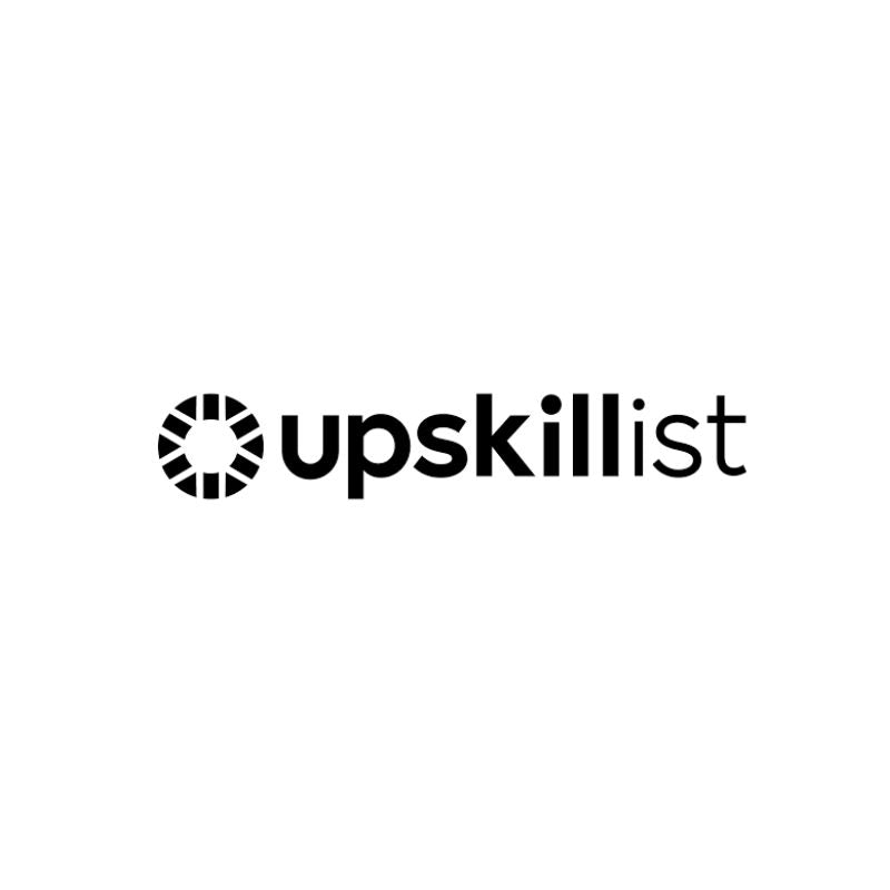 Logo of 'upskillist' on a white background
